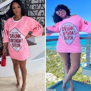 Party  Drunk Birthday Dress